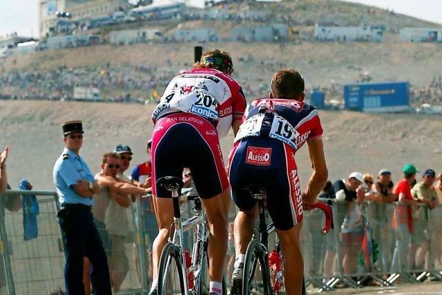 Mahlbergs Brgermeister besucht die Tour de France in Malaucne