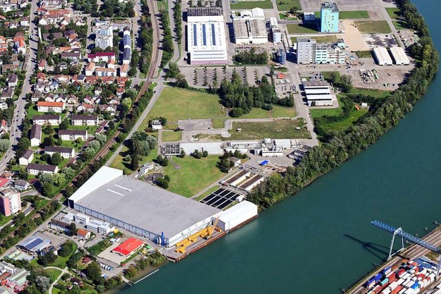 Die Kesslergrube direkt am Rhein: In d... bauen und das Klrwerk stehen lassen.  | Foto: Erich Meyer