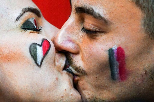 Italiener feiern leidenschaftlich, abe...11; auch im Kreis Lrrach (Symbolfoto)  | Foto: Justin Tallis (dpa)