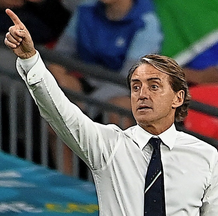 Der Vater des italienischen Erfolgs: Trainer Roberto Mancini  | Foto: ANDY RAIN (AFP)