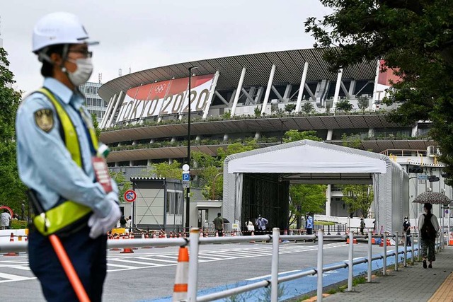 Nun steht es fest: Bei den Olympischen...Tokio sind keine Zuschauer zugelassen.  | Foto: Shinji Kita (dpa)