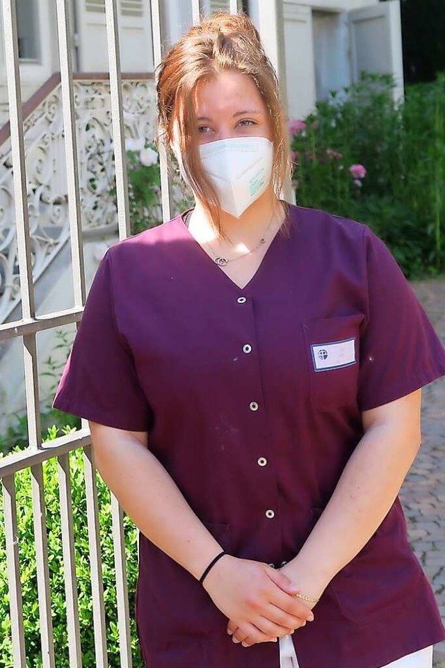 Die 17-jhrige Alina Krist mchte Altenpflegerin werden.  | Foto: Beatrice Ehrlich