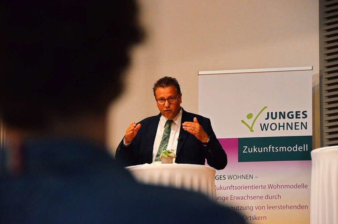Minister Peter Hauk bei der Abschlussveranstaltung in Herbolzheim  | Foto: Felix Lieschke