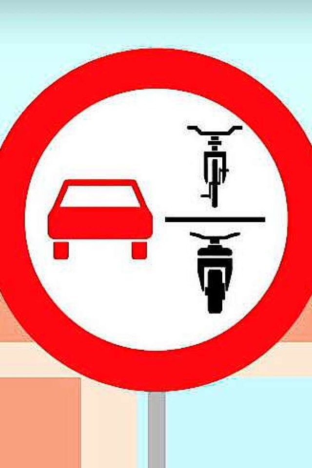 Dieses neue  Verkehrszeichen kommt auch in Lahr zum Einsatz.  | Foto: Grafik BMVI