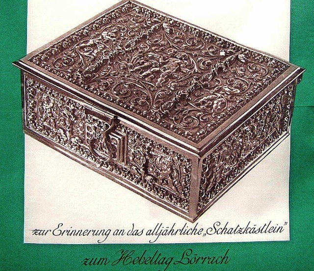 Das &#8222;Hebeltchlein&#8220; mit de...tlein, 1965 herausgebracht von der KBC  | Foto: Dreilndermuseum Lrrach
