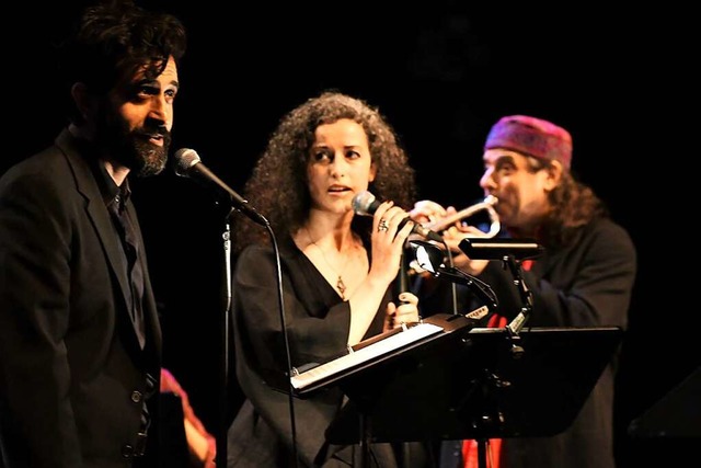 Karim Sulayman  (von links), Svetlana Kundish und Frank London  | Foto: Barbara Ruda