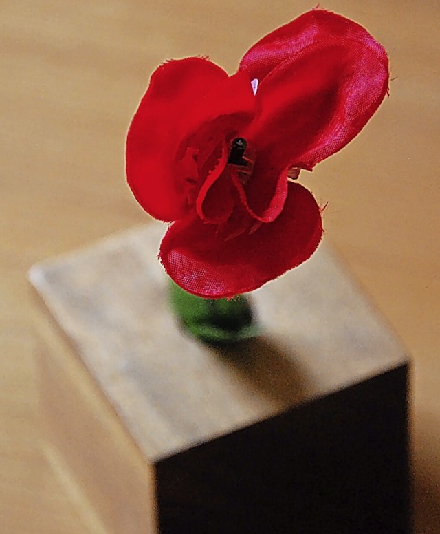 Die Rose vom Schiestand ist das Symbol schlechthin frs neue Liebesglck.  | Foto: Dorothea Scherle