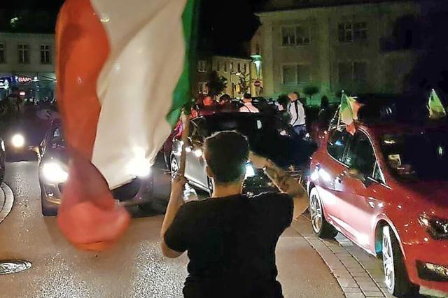Italien-Fans feiern EM-Sieg