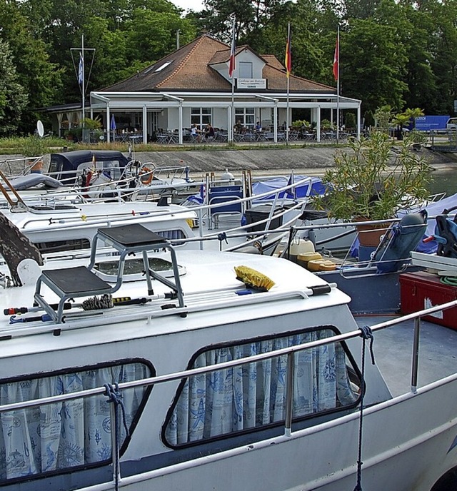 Die Gaststtte des Yachtclubs  | Foto: Herbert Frey