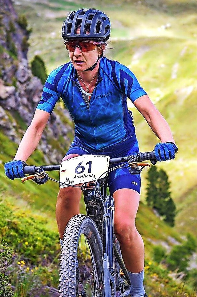 Bergauf mit starkem Tritt: Adelheid Morath  | Foto: Sportograph