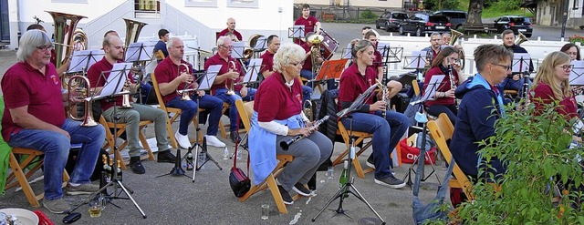 Erfreute das Publikum nach langer Abwesenheit: Musikverein Tegernau  | Foto: Gudrun Gehr