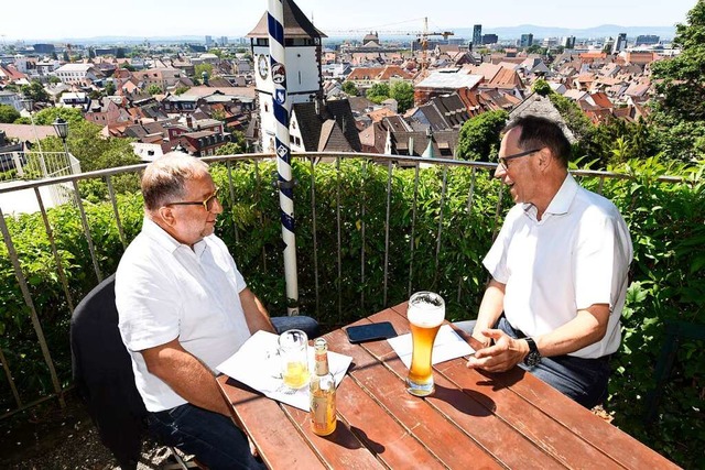 &#8222;Wenn wir ordentlich miteinander...Thomas Fricker beim Meinungsaustausch.  | Foto: Thomas Kunz