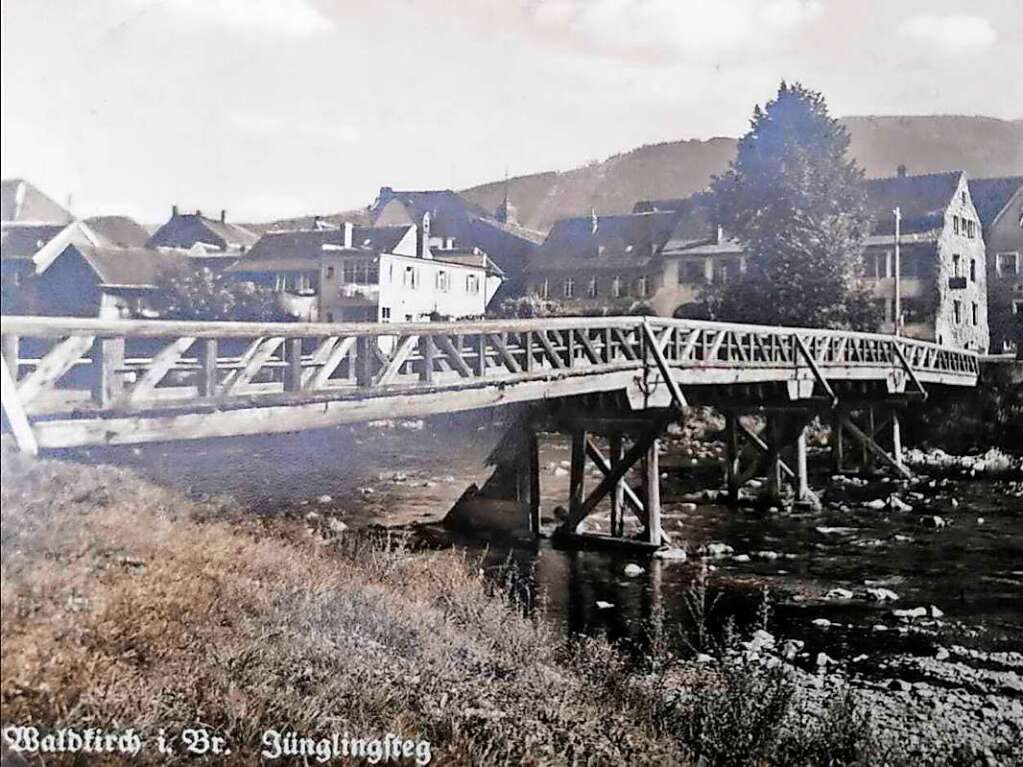 So sah der Jnglingssteg vor 1935 aus