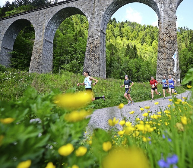 Zwei Strecken in grandioser Natur: X-T...-Lufer am Viadukt der Ravennaschlucht  | Foto: Patrick Seeger