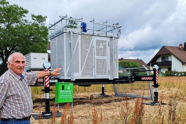 Mobiler Funkmast verrgert Anwohner in Maulburg