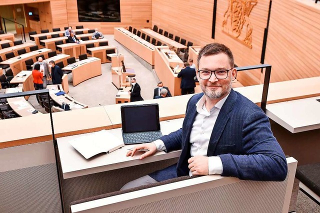 Schtzt die flachen Zugnge der Landes...itz im baden-wrttembergischen Landtag  | Foto: Ferdinando Iannone 