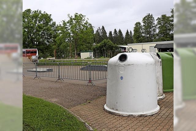 Glassplitter am Skaterplatz