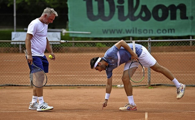 Miguel Valenzuela (rechts) und die TSG...eraden zum Aufstieg in die Badenliga.   | Foto: Wolfgang Knstle