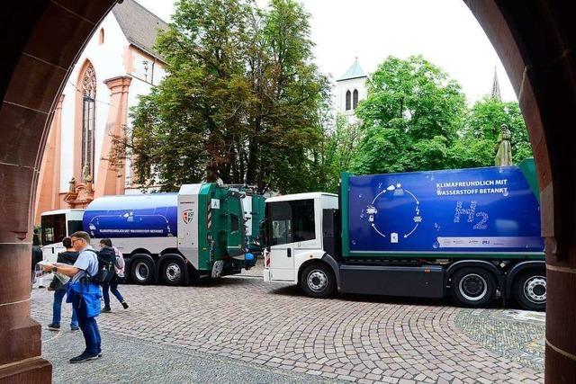 In Freiburg fahren nun zwei Müllfahrzeuge mit Wasserstoff