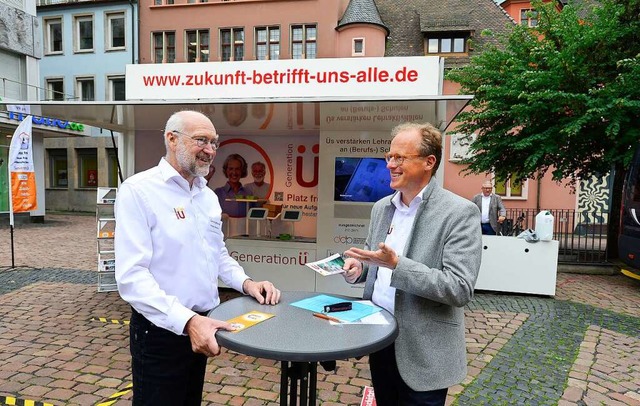 Markus Reucher (links) und Christian Ege gehren zum &#8222;-Team&#8220;.   | Foto: Ingo Schneider