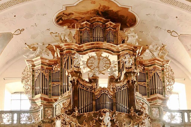Die Orgel in der Barockkirche St. Peter  | Foto: Markus Donner