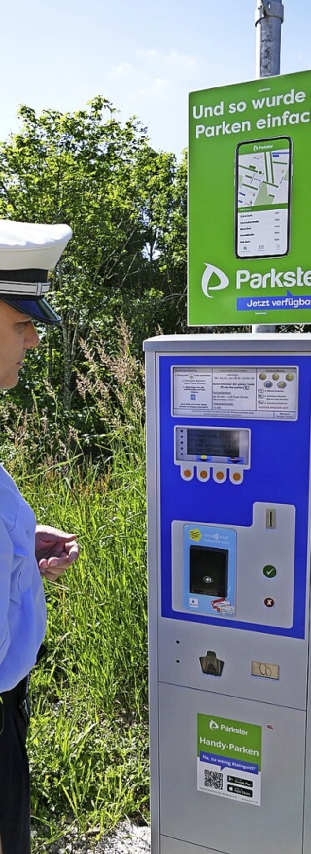 Digitales Parken ist jetzt  auf dem Fe...pp rechnet die Parkgebhren genau ab.   | Foto: Ralf Morys