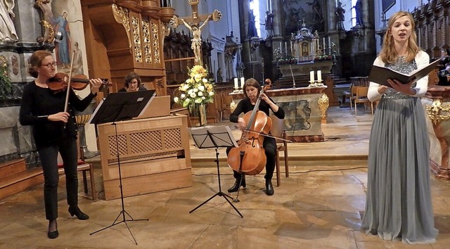 Mit ihren Darbietungen begeisterten di...nzert in der Pfarrkirche St. Trudpert.  | Foto: Bianca Flier