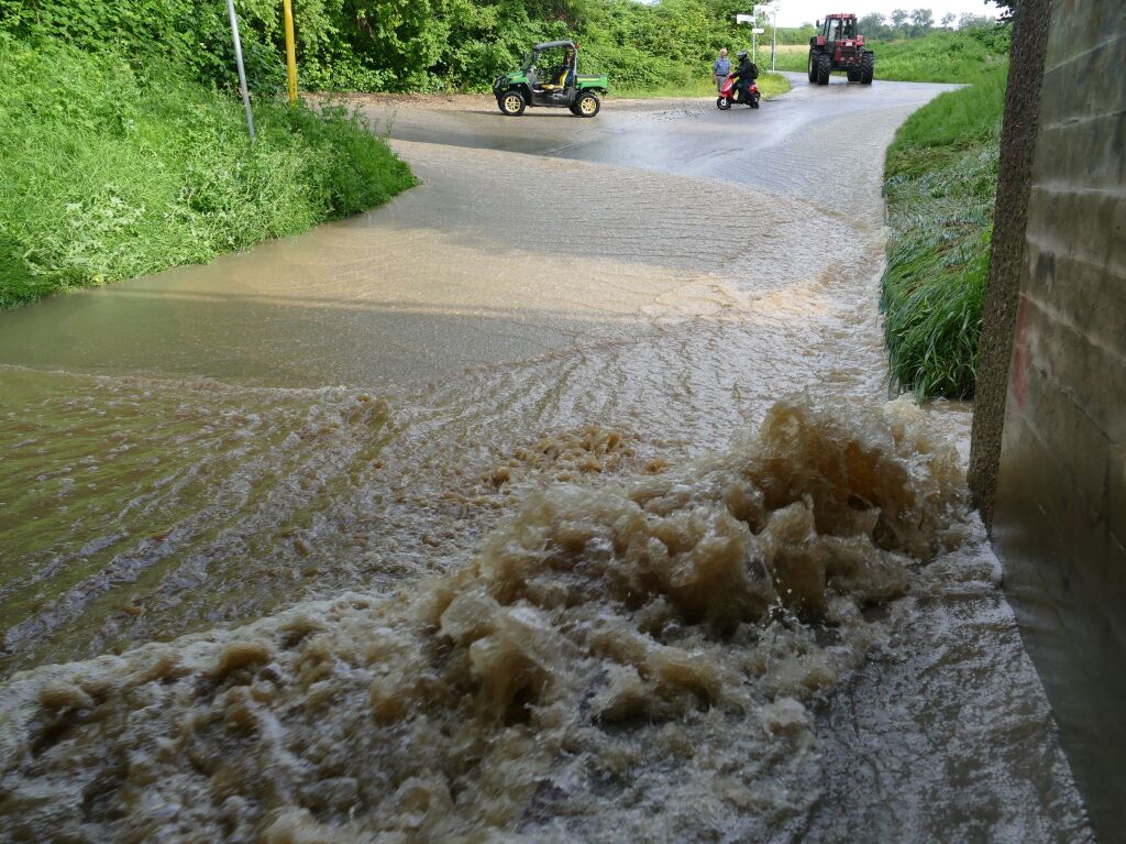 Binzen trafen die berschwemmungen am Freitagnachmittag