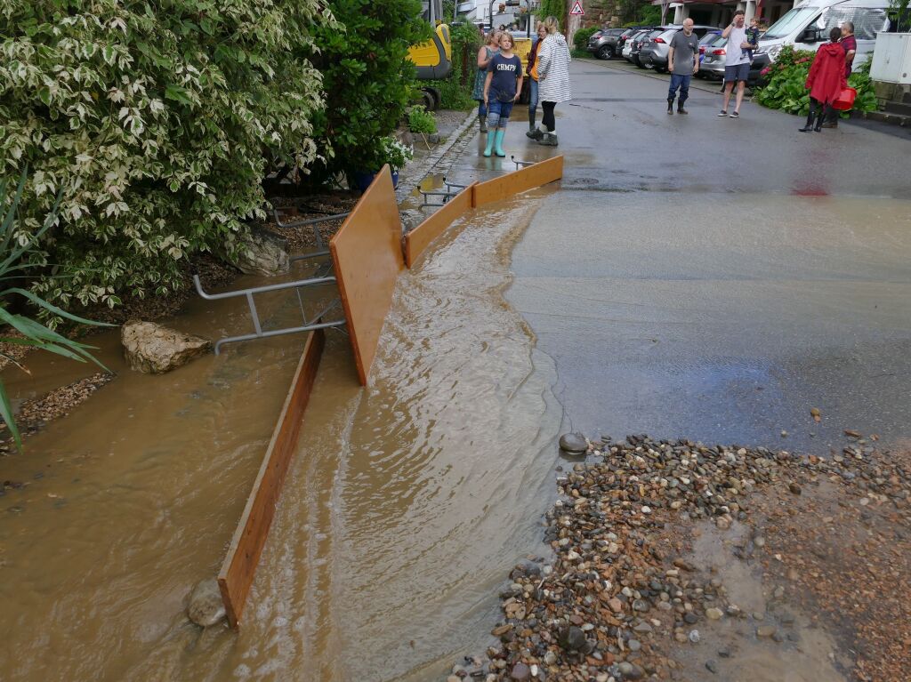 Binzen trafen die berschwemmungen am Freitagnachmittag