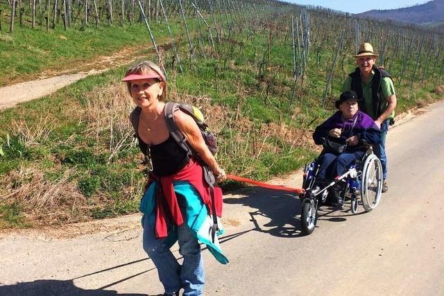 Mit dem Rollstuhl unterwegs auf dem Badischen Pilgerweg von Bleibach nach Denzlingen