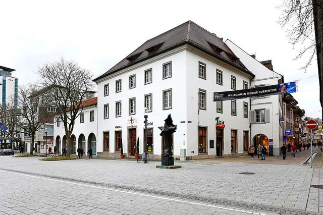 Das Rotteckhaus an der Ecke Rathausgas...nszentrum umgebaut werden. Archivbild.  | Foto: Thomas Kunz