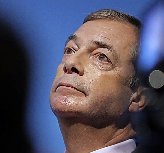 Brexit-Vorkmpfer Nigel Farage  | Foto: Kirsty Wigglesworth (dpa)