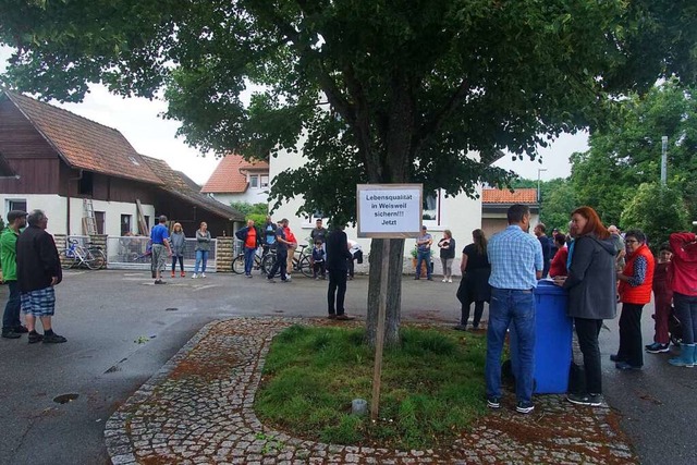 Die Interessengemeinschaft Kpflewald ...en Wohnhuser auf einer Gewerbebrache.  | Foto: Ilona Huege