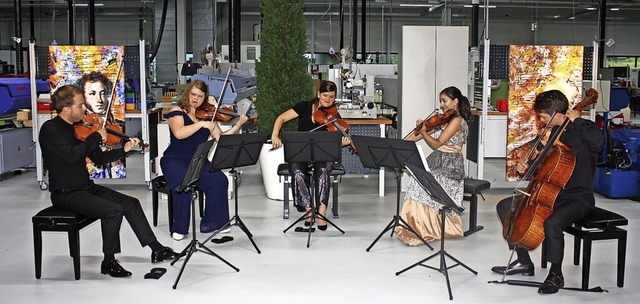Das Ensemble aus Tobias Feldmann, Mara... Stepp (Cello) (von links nach rechts)  | Foto: Hildegard Karig