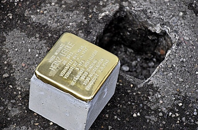 Die Stadt  verlegt neue Stolpersteine  | Foto: Barbara Ruda