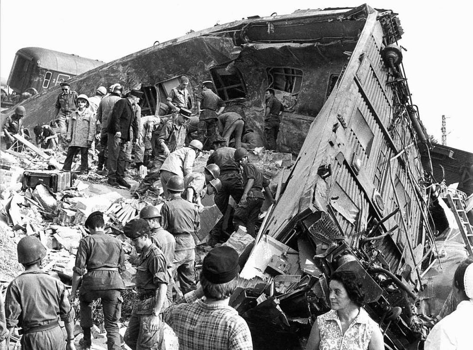 Als 1971 in Rheinweiler ein Zug mit 300 Passagieren entgleiste