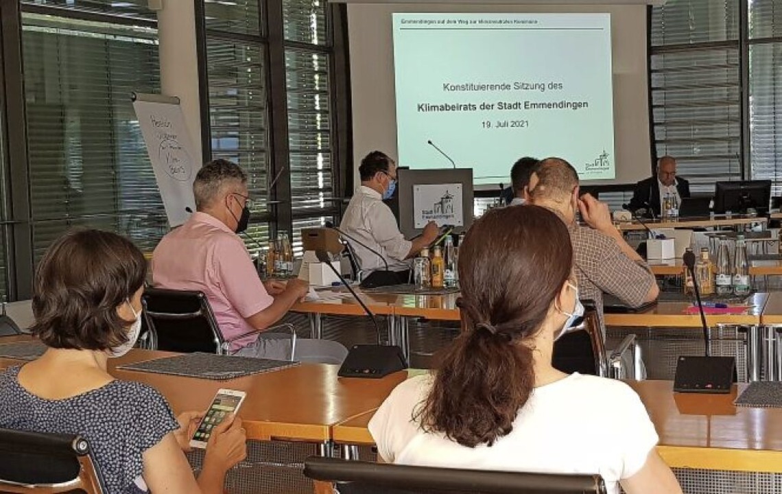 Premiere im Rathaus: Der Klimabeirat traf sich zur konstituierenden Sitzung.   | Foto: Gerhard Walser