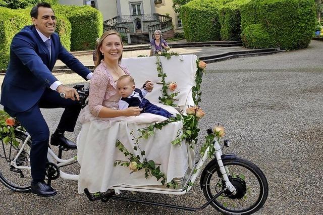 Zur Hochzeit mit dem Lastenfahrrad