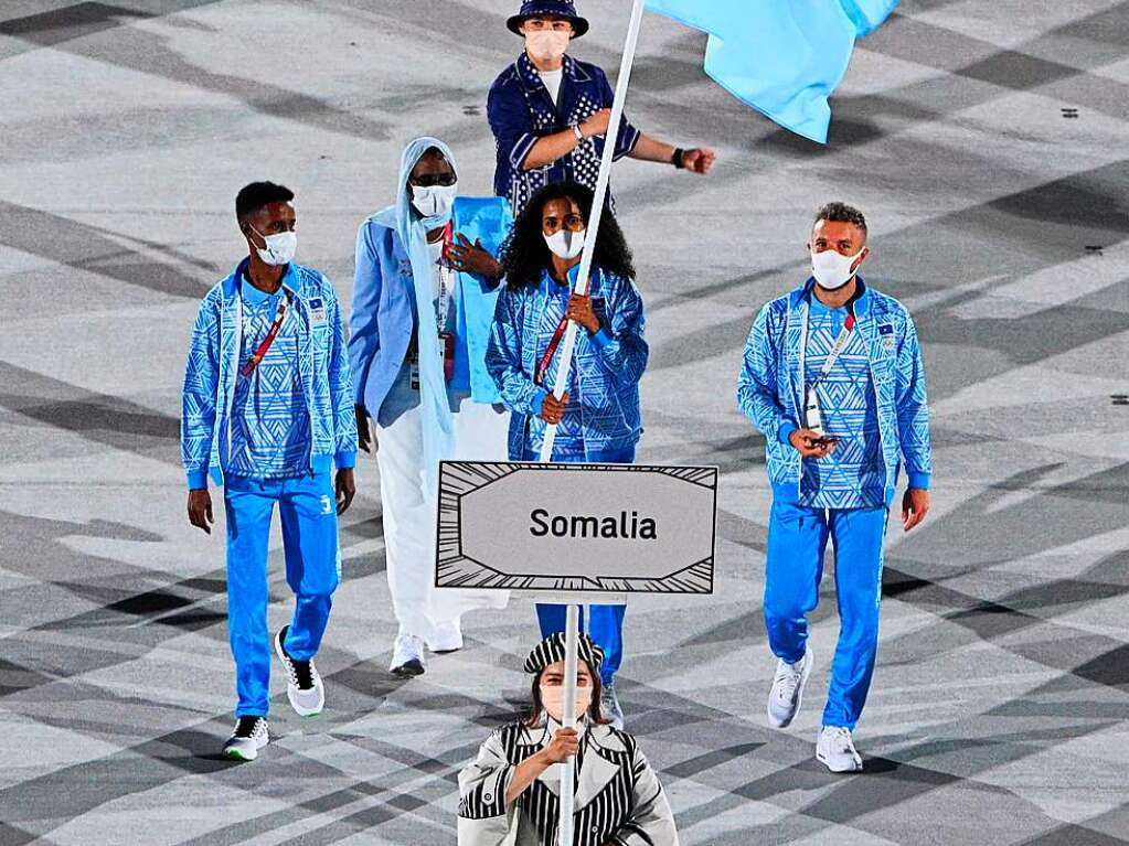 Auch eine Delegation aus Somalia nimmt an den Olympischen Spielen teil.