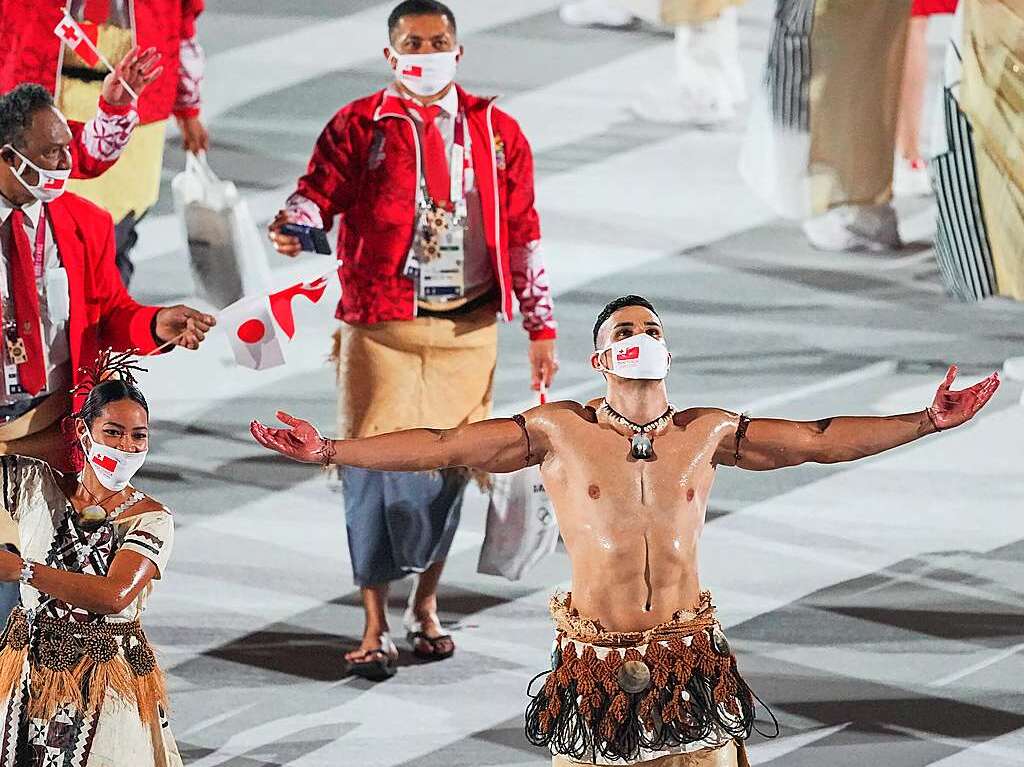 Taekwondokmpfer Pita Taufatofua von Tonga