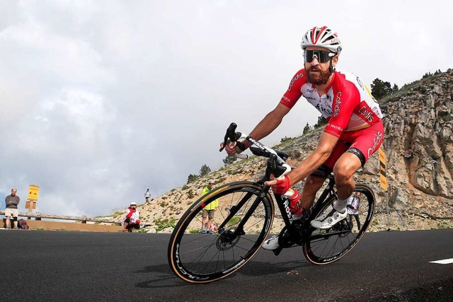 Simon Geschke whrend der 11. Etappe der Tour de France.  | Foto: Roth (dpa)