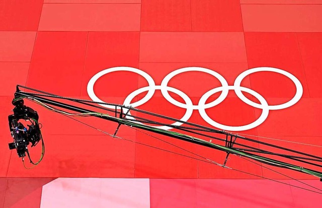 Die olympische Ringe als Symbol auf de...gsort fr Judo- und Karate-Wettkmpfe.  | Foto: Vesa Moilanen (dpa)