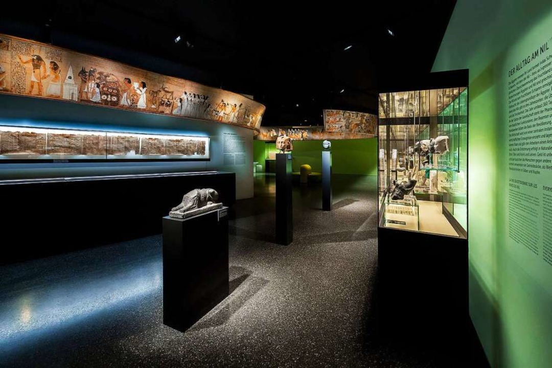 Die Ausstellung im Antikenmuseum veran...im alten Ägypten mit modernen Mitteln.  | Foto: Ruedi Habegger