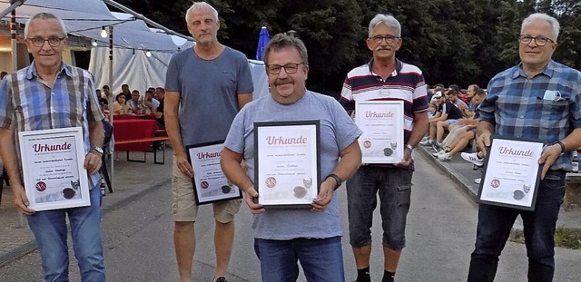 Der SV Niederhof hat neue Ehrenmitglie...er, Wolfgang Pache und Christof Berger  | Foto: Brigitte Chymo