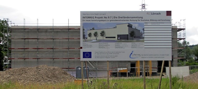 Der Bau des Museumsdepots schreitet voran.  | Foto: Sabine Ehrentreich