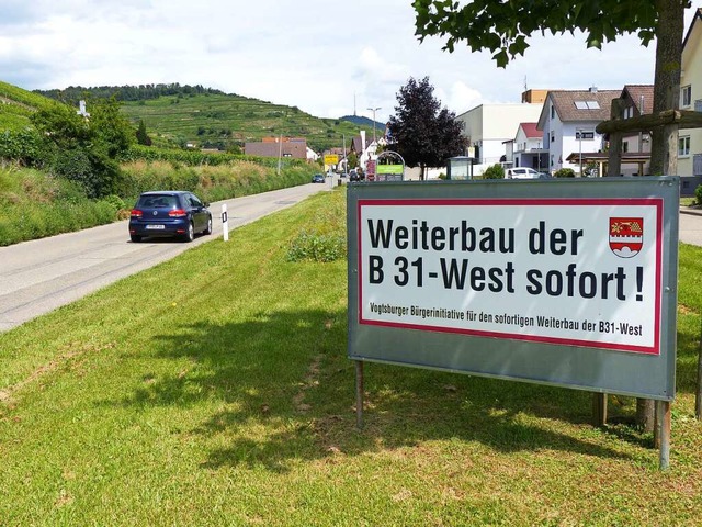 Die umstrittene B31 West fhrt nach de...wie Achkarren (Foto) oder Oberrotweil.  | Foto: Sattelberger