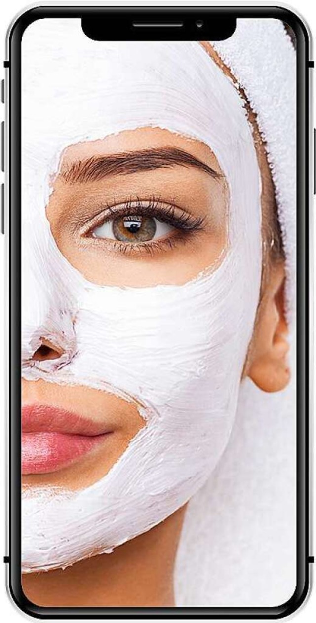 Gesichtsmaske auf dem Handy-Bildschirm  | Foto: Valua Vitaly  (stock.adobe.com)