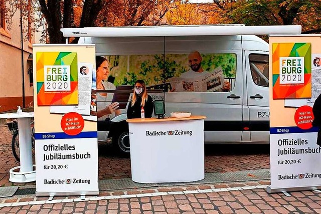 Die Azubis sind mit dem BZ-Mobil auch auf Promotions unterwegs.  | Foto: Melanie Sthr