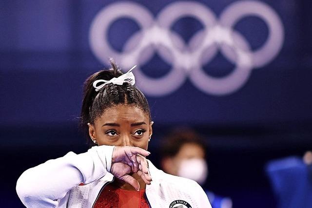 Nach einem Gert ist Schluss fr Simone Biles