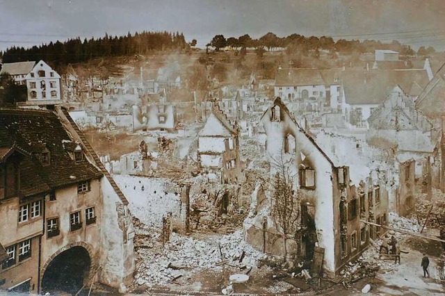 36 Huser fielen dem Grobrand am 28. Juli 1921 zum Opfer.  | Foto: Archiv